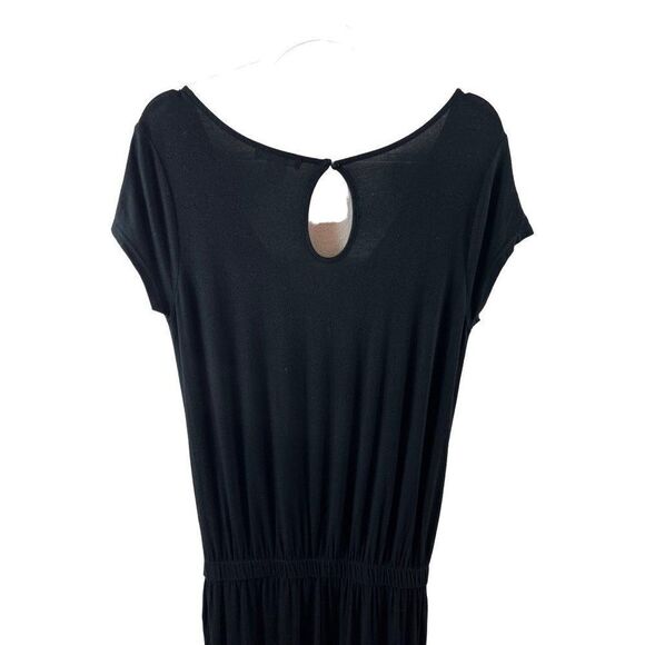 Lascana for Venus Black Short Sleeve Jumpsuit Small Viscose Stretch Pockets - Picture 6 of 10